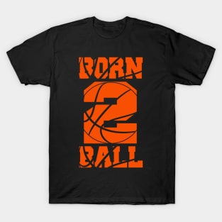 2nd Birthday Basketball Jersey Two 2 Year Old Boy Girl T-Shirt